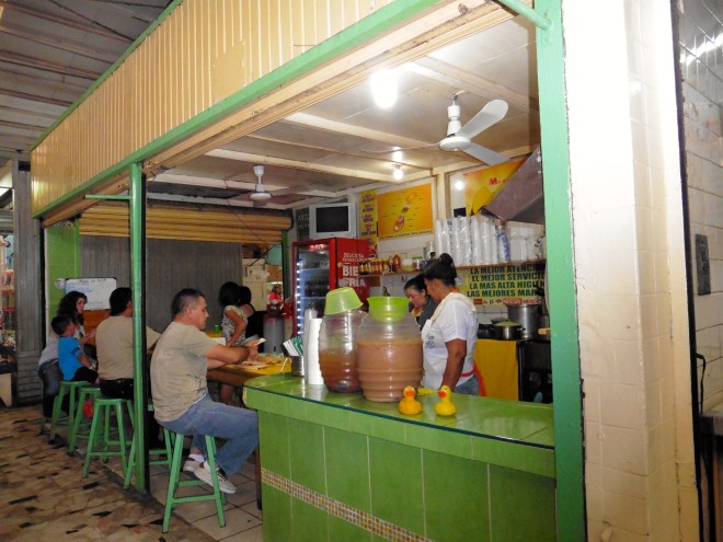 Mom loves lunch counters and food from street venders.