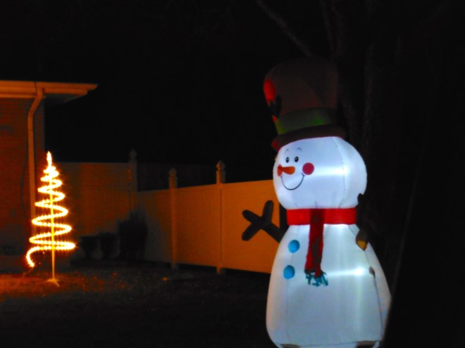 Cheerful snowman