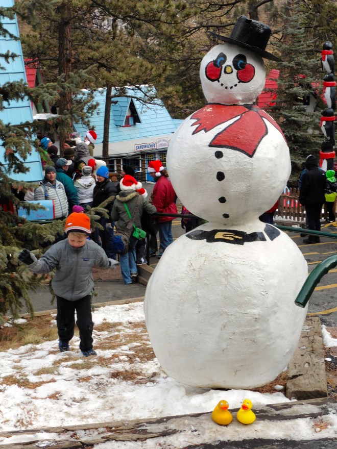 A big snowman decoration