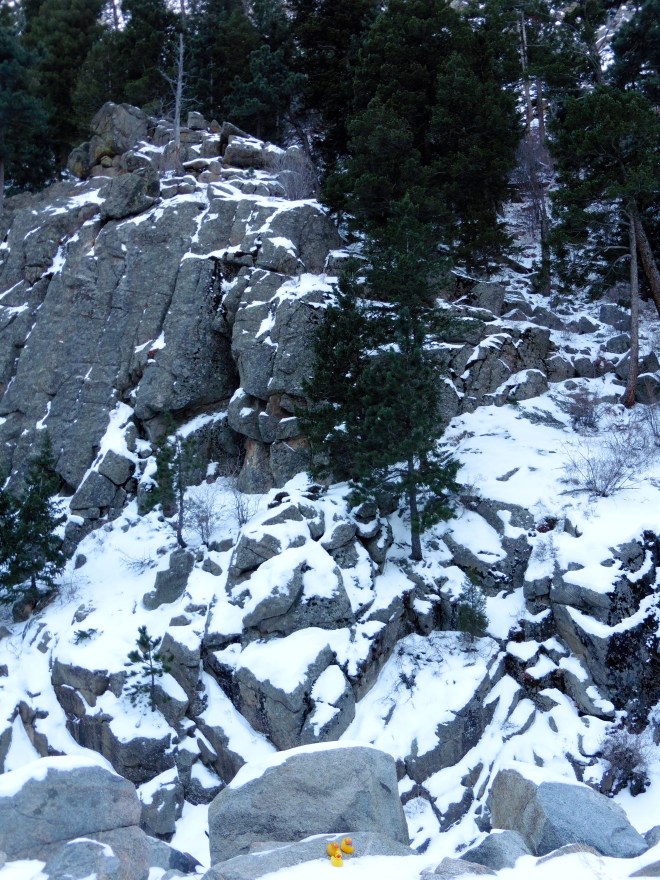 Snow is accumulating on the mountain