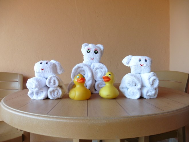 Our towels are just adorable.