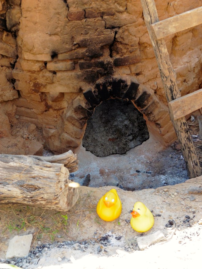 Put wood for fire in here