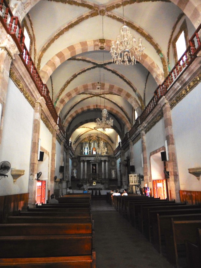 Inside San Sebastian church