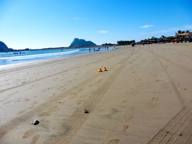 Zeb and Eider love the beach