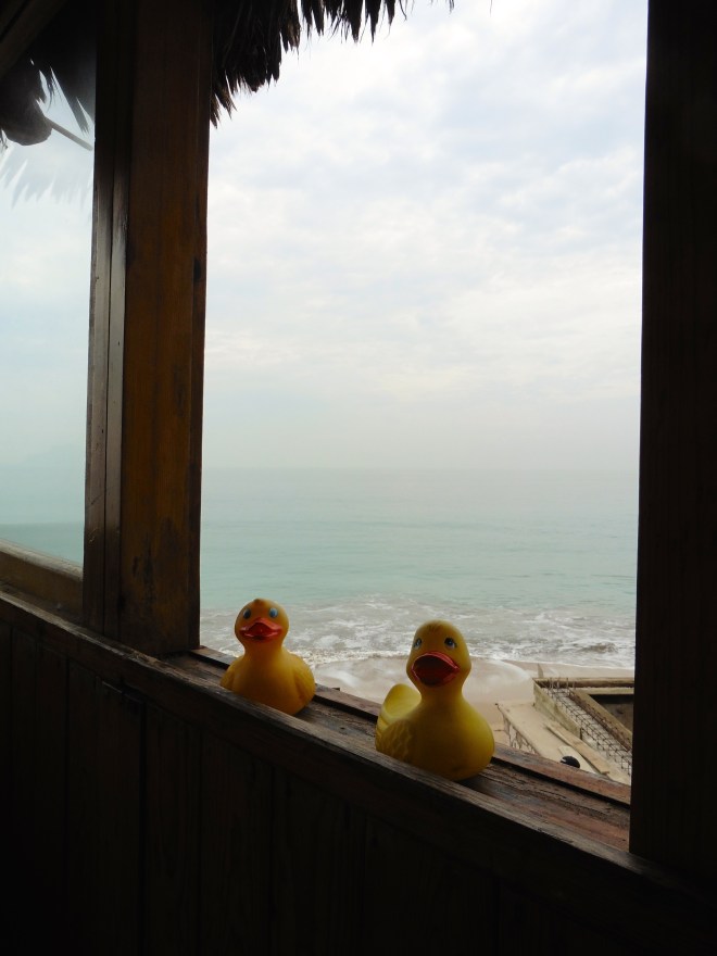 Sitting at our favorite table