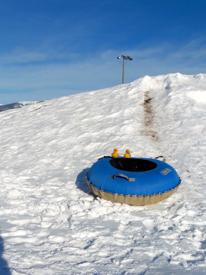 Our first tubing experience