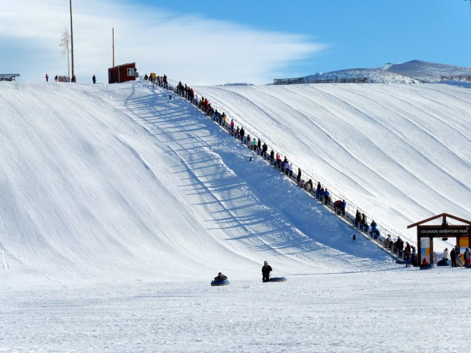 So easy.  Save energy for tubing downhill again.