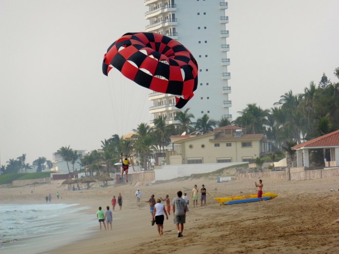 Ready to land on the beach