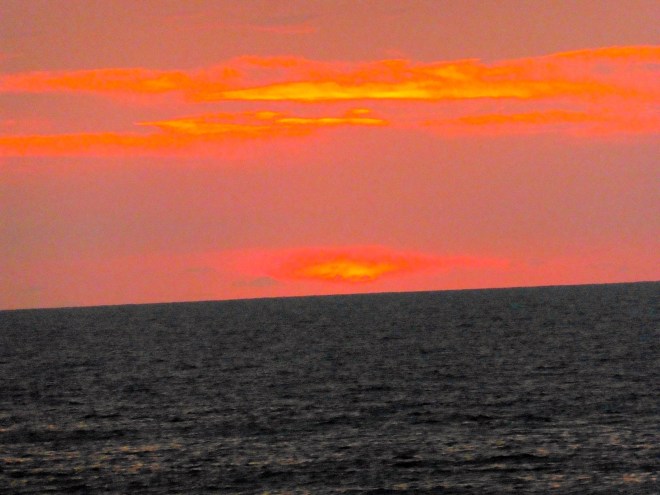 Loving these colors. View from front of our hotel