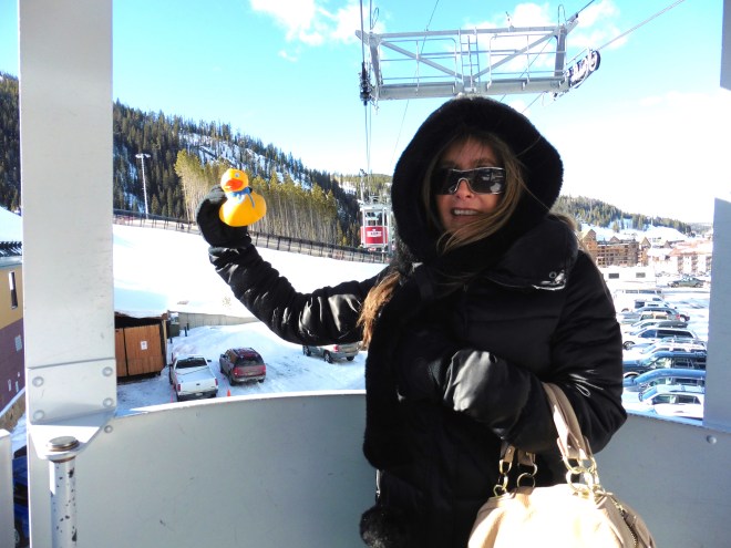 We love riding over the snow