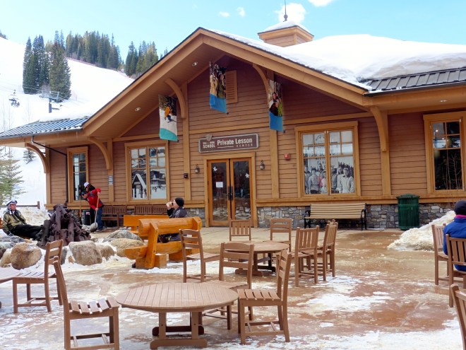 Private lessons here.   And a resting area