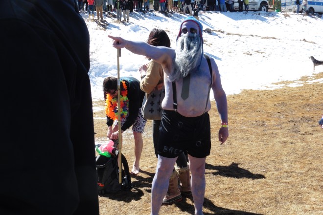 In costume for Frozen Dead Guy Days