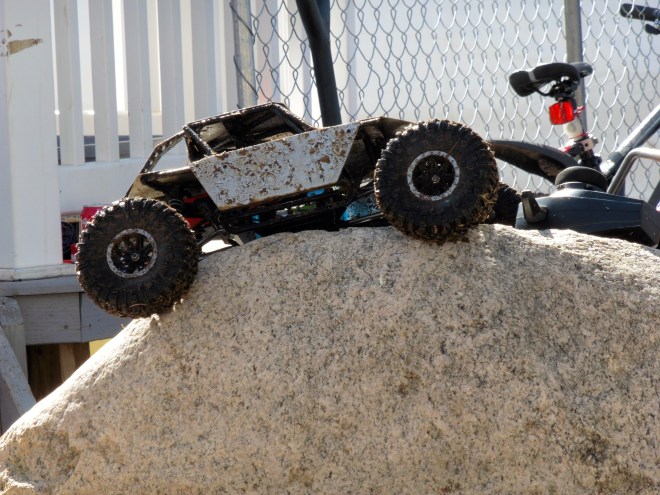 Up to the top of the rock