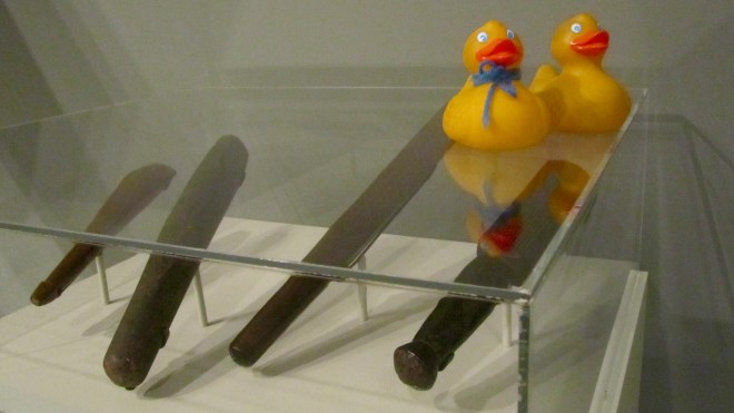 Beaters used to turn bark to cloth