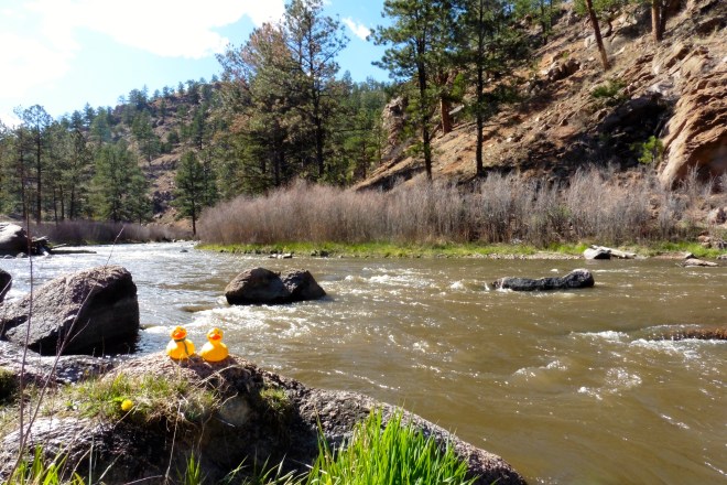 Beautiful river and mountains