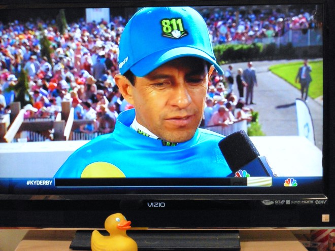 Victor Espinoza, a jockey, is from Mexico.
