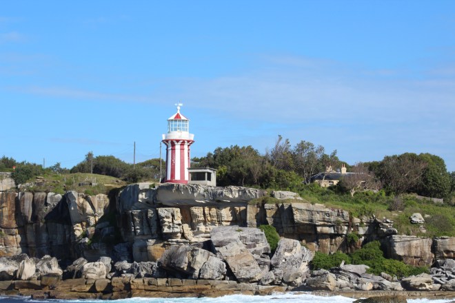 Lighthouse on cliffs