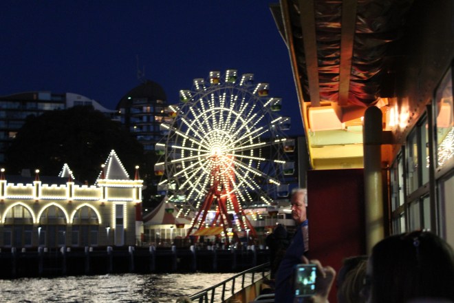 Ferris Wheel of Luna Park at night