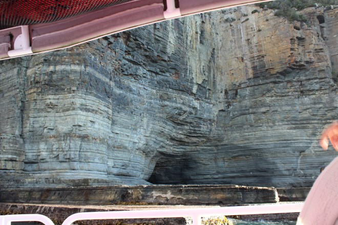 Our boat is in the cave