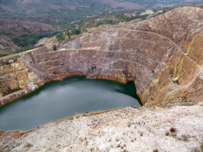 Mining pits are now lakes