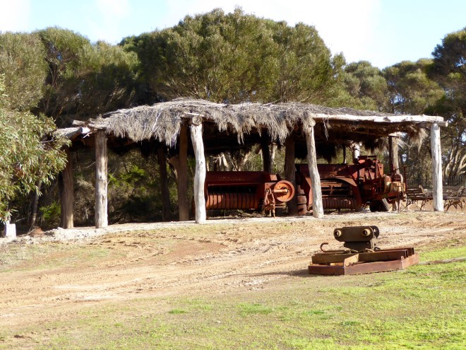 Old farm equipment still used