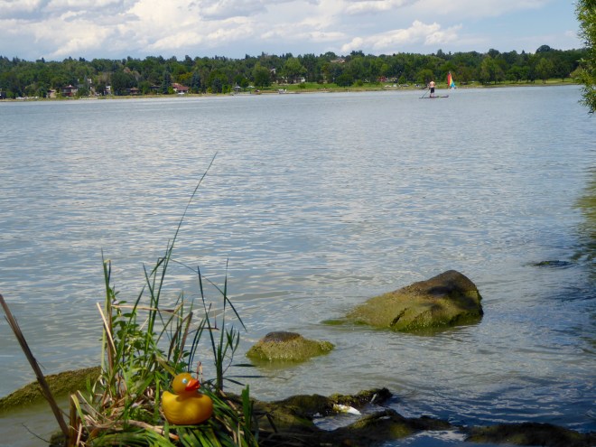 It is a rather large lake