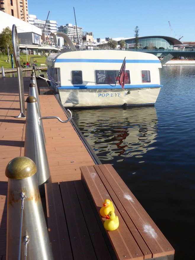 We are going on this river boat.