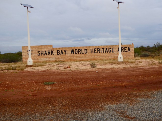Entering Shark Bay World Heritage Site