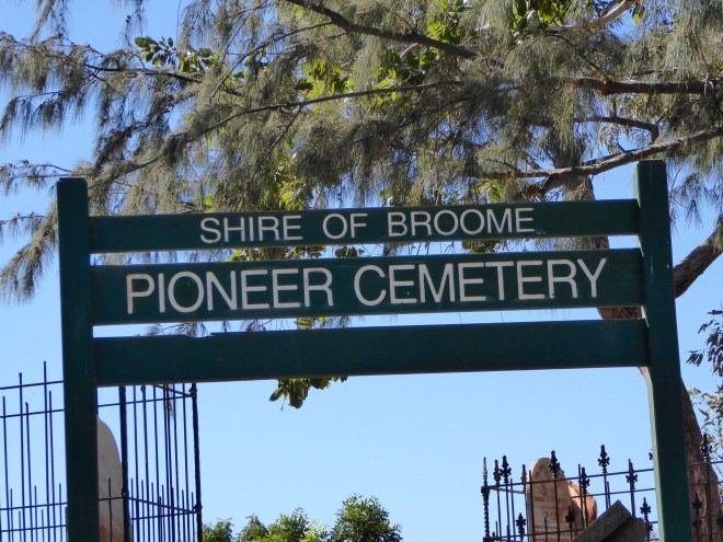 Cemetery is beautiful overlooking Roebuck Bay