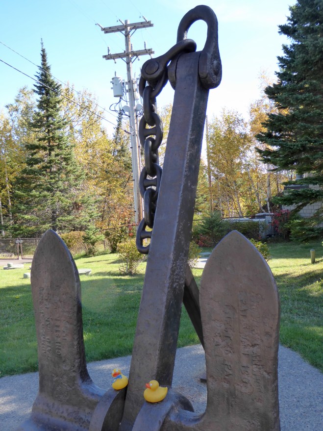 Anchor from Madeira. A 500 steel barge, and it could float???
