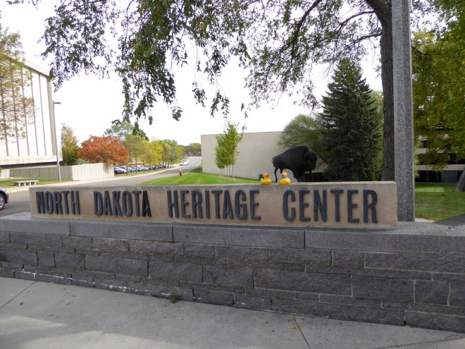 We are at the North Dakota Heritage Center
