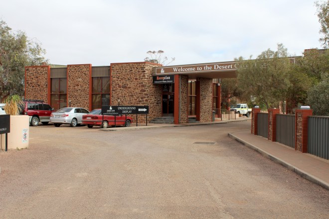 Desert Cave Hotel. We stayed in underground part in the back
