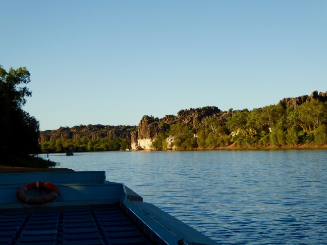 Fitzroy River is calm and beautiful today