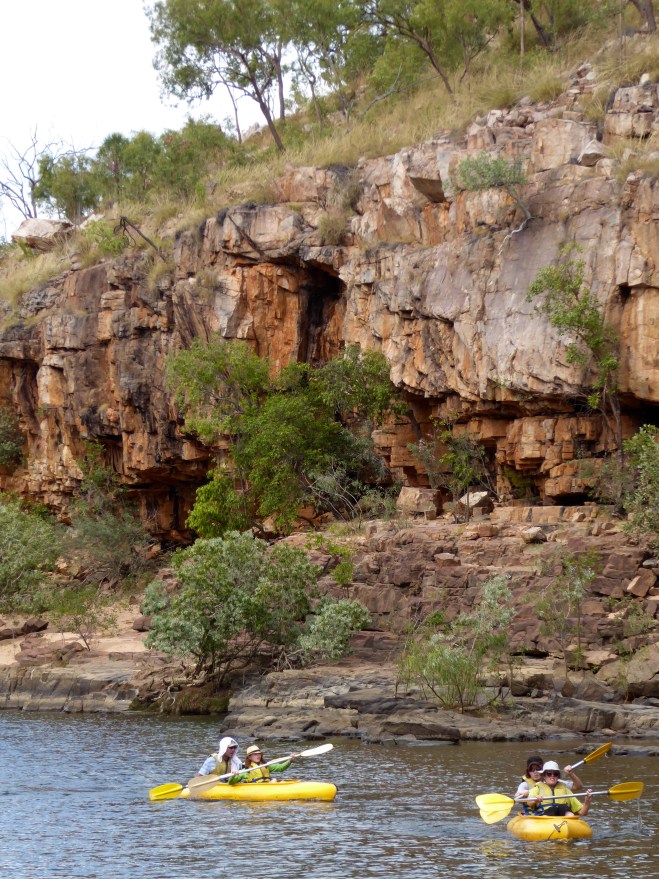 Canoes are available