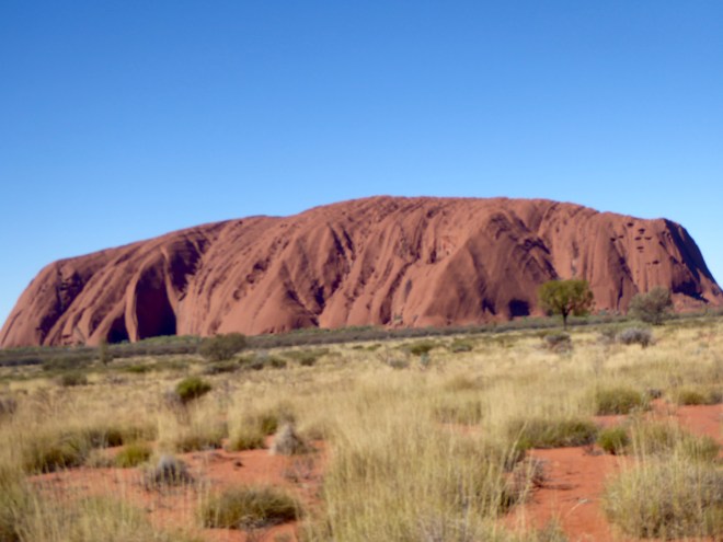 Uluru. Best appreciated from a distance to see whole thing