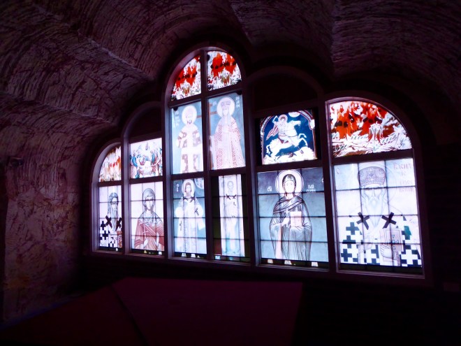 Dugout allows one side with beautiful windows