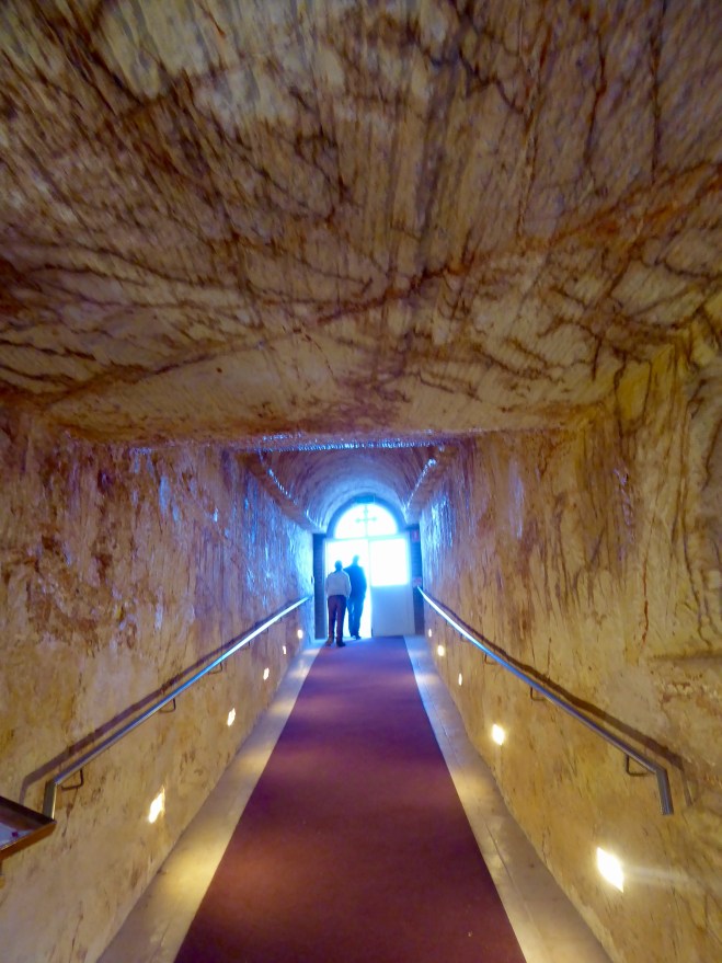 Tunnel to underground church