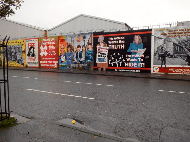 Peace Wall in Belfast, Ireland