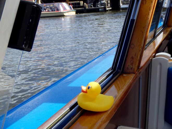 Ms. Ducky touring canal