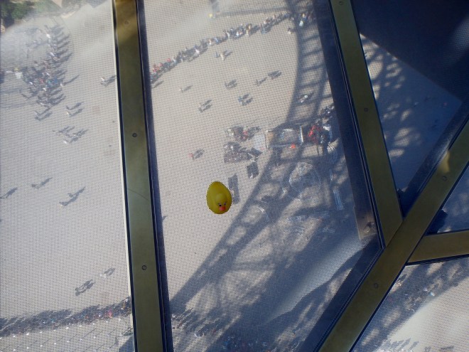 Looking down from Eiffel Tower