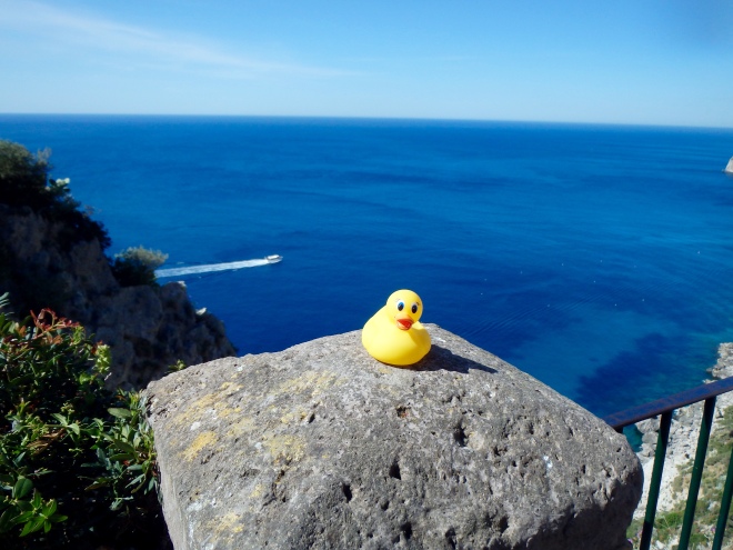 Isle of Capri. Very blue Mediterranean Sea