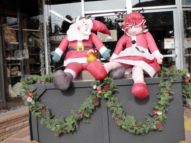 Mr and Mrs Claus in Estes Park, Colorado
