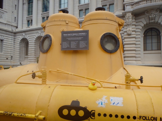 Yellow submarine in Italy