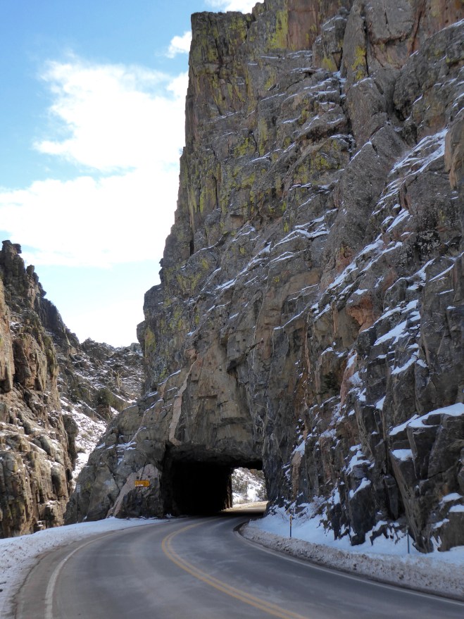 Great tunnel through the mountain
