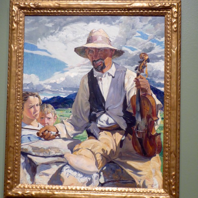 The Fiddler of Taos by Ufer 