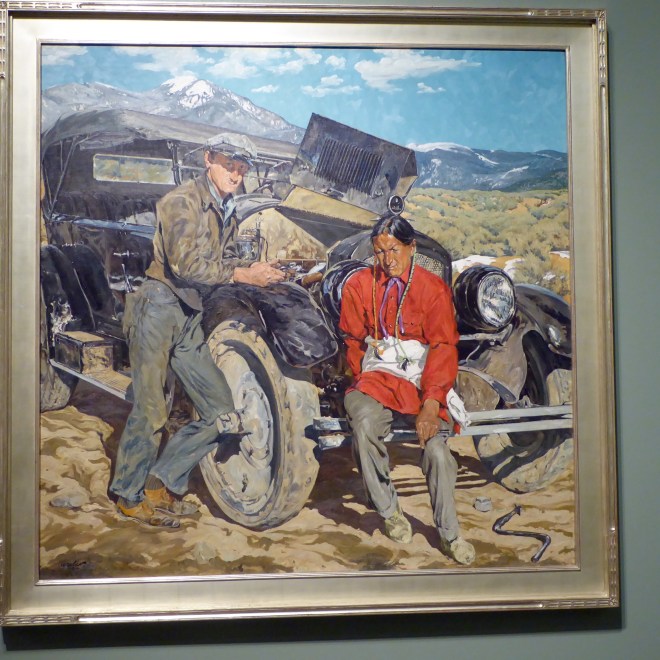 Bob Abbott and His Assistant by Walter Ufer 