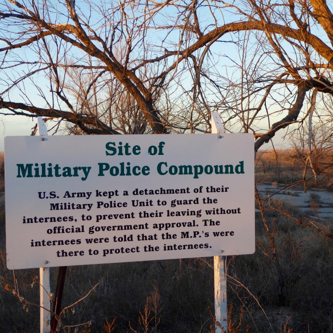 Military Police Compound. Notice foundation on right