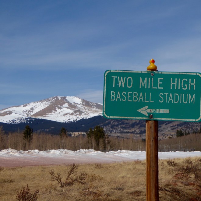 TWO mile high stadium