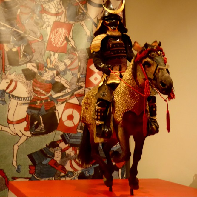 Samurai and horse with armor