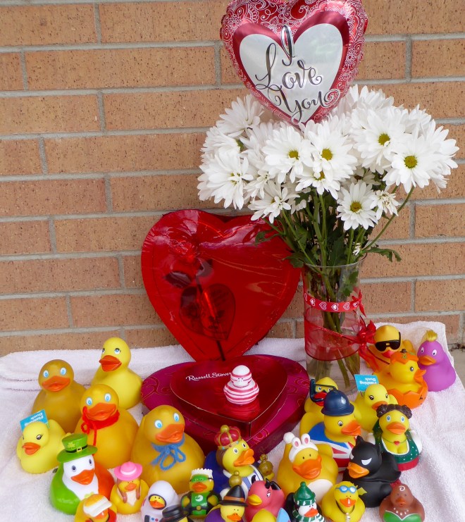 Valentine flowers just arrived